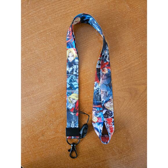 (X2) Best Classic Anime Full Metal Alchemist Brotherhood Lanyard & Metal Clip A - Picture 3 of 7
